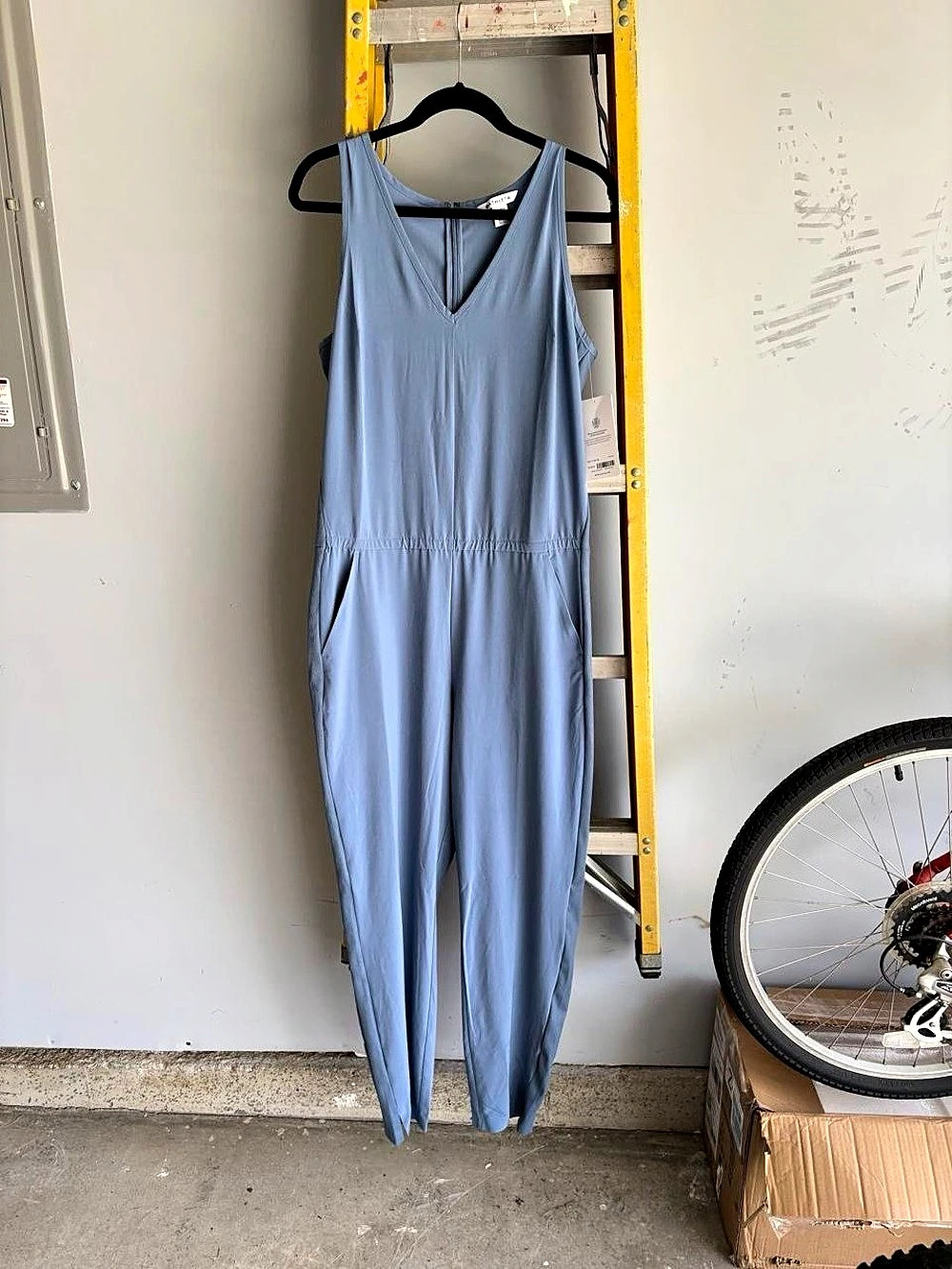 Athleta Brooklyn Jumpsuit Blue Size 12 Tall
